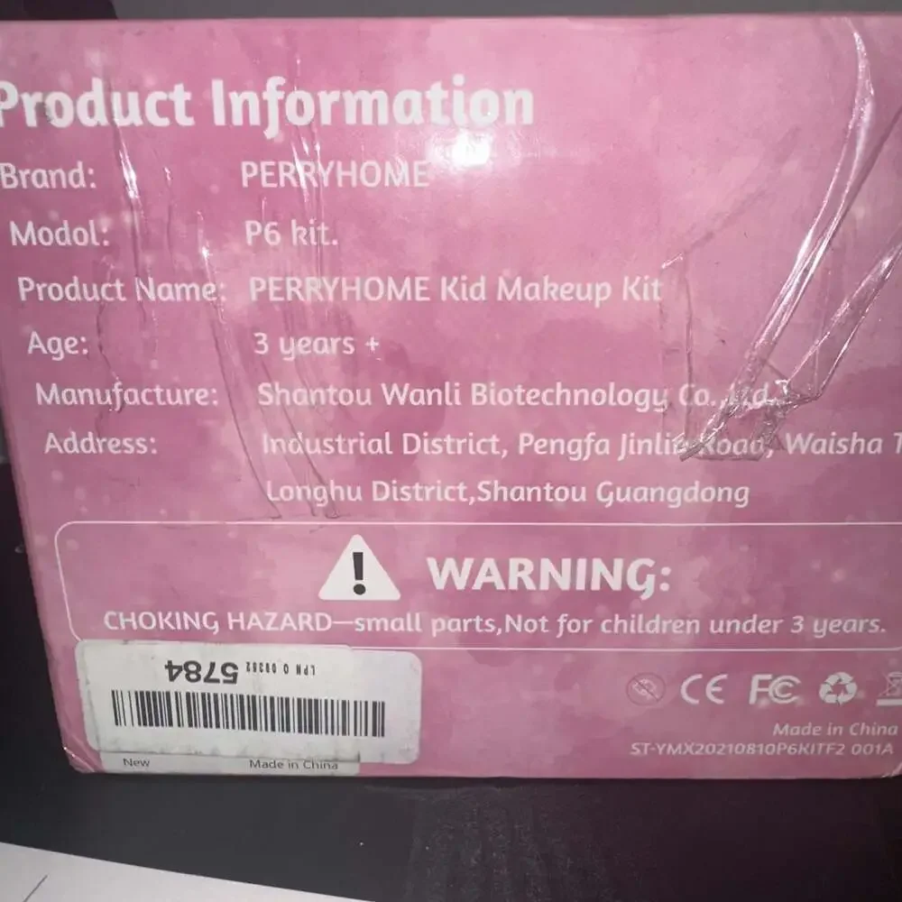 PERRYHOME Kids Makeup Kit Washable Real Cosmetic Set Safe for Girls NEW